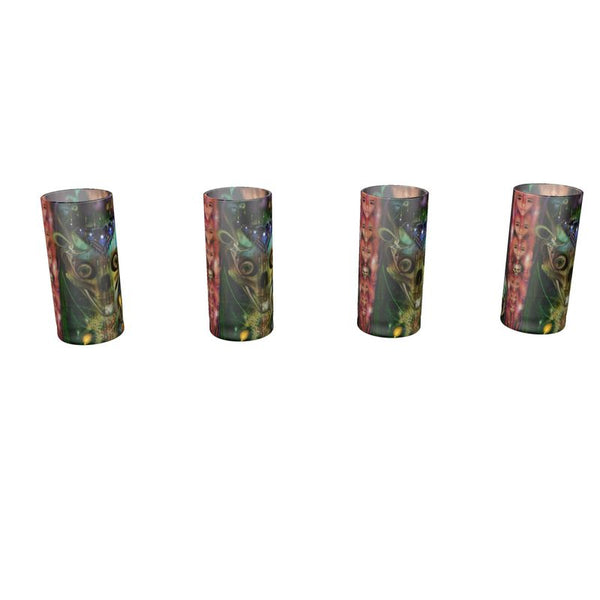 Round shot glass 4 set